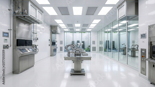 High Tech Sterile White Cleanroom Manufacturing Facility 