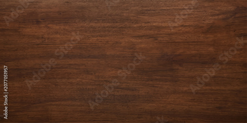 Old dark oak wood plank texture background with natural grain, rustic wooden surface pattern and aged timber design brown hardwood board surface