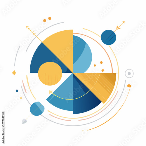 Abstract Geometric Design with Circles and Lines