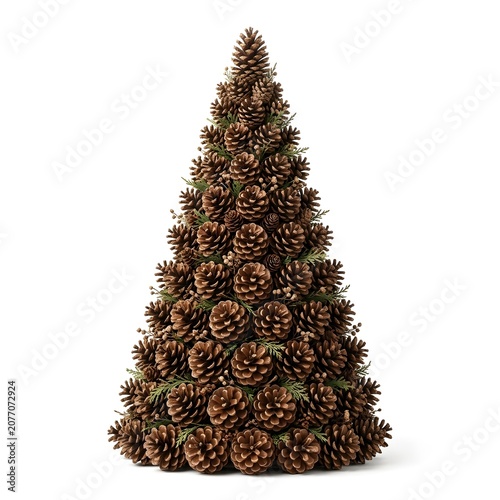 Unique Pinecone Christmas Tree Decoration Made From Natural Forest Elements