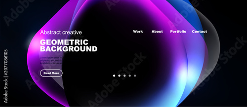 Photos Modern website header design