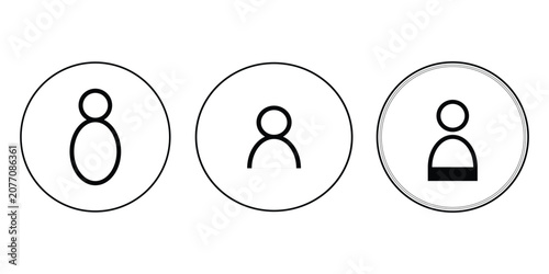 User circle isolated icon, eps 10
