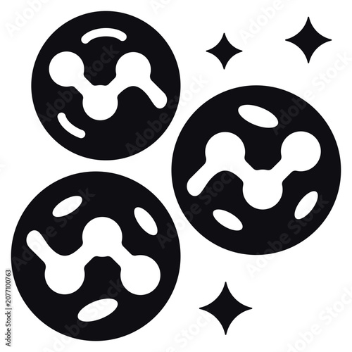 Tableau sur toile White Cells Glyph Icon