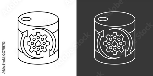 Foto Recovery Process White And Black Icon Set Collection Pack Vector Illustration