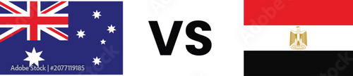 Φωτογραφία Australia vs egypt flag comparison