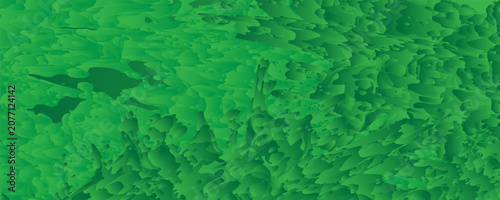 Abstract green gradient fluid textured background