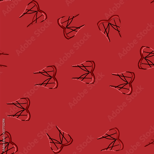 Photos seamless pattern seductive bra sexy cartoon