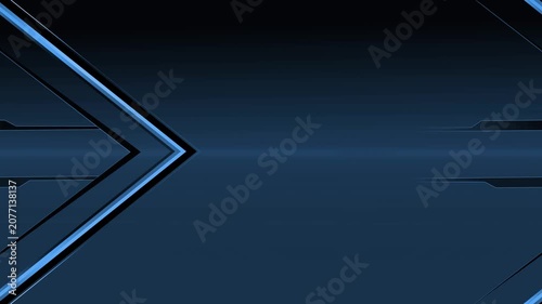 Dark futuristic abstract background with chevron arrow animation