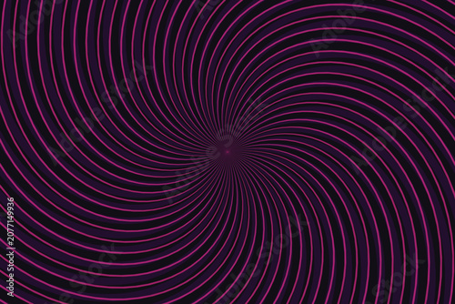 Konstfotografi Dynamic swirling purple gradient lines converging at focal point convergence