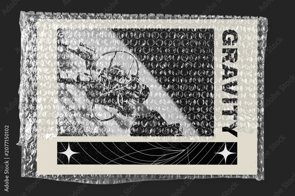 Obraz premium Magazine wrapped in bubble wrap