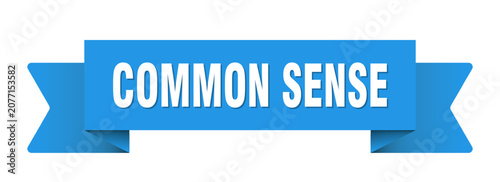 Картината върху платно common sense ribbon isolated on transparent background