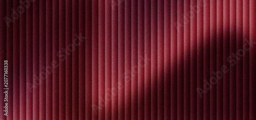 Φωτογραφία Burgundy fluted panel texture with elegant curved shadow, dark red vertical ribbed wall background for luxury interior design, sophisticated maroon corrugated surface for premium branding