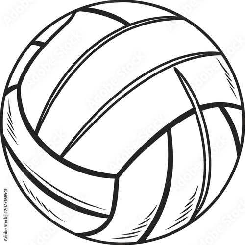 volleyball ball vector illustration