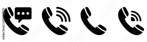 Slika na platnu phone, call, telephone, handset, communication, contact, icon, voicemail, incomi