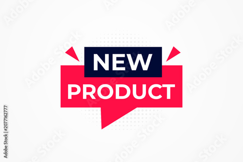 New Product Origami Style Speech Bubble Banner Design for Product Launch, Announcement, Marketing Promotion and Creative Advertising Vector Collection