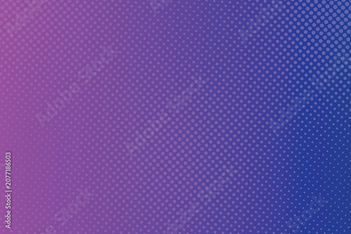 Gradient halftone pattern blending magenta to cyan dots