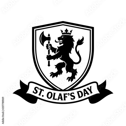 Fotografía Vintage crest, lion emblem, St