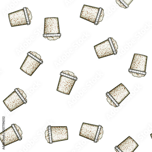 Foto pattern radiance exfoliating scrub cartoon