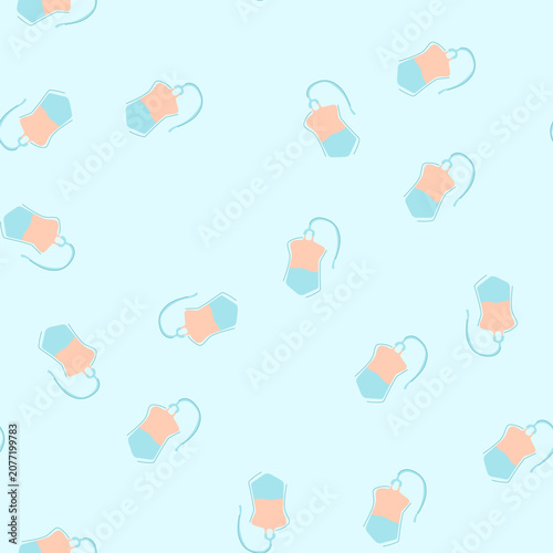 Bild auf Leinwand pattern patient iv drip bag cartoon