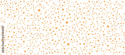 Fotografie The festive scene depicts numerous orange dots falling from the top, filling the air with a lively atmosphere in a joyful celebration, showcasing sparkling particles