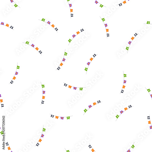 Photography pattern skeleton halloween garland cartoon