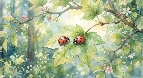 ladybug on a flower