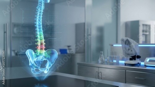 Holographic Human Spine and Pelvis Model in Clinic