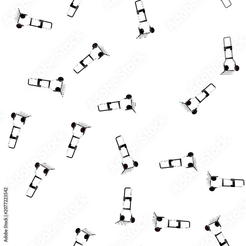 Foto pattern warehouse hand cart cartoon