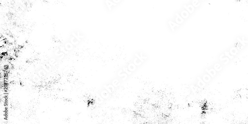 Cuadro en lienzo Grunge texture background with black smudges and white space for design elements