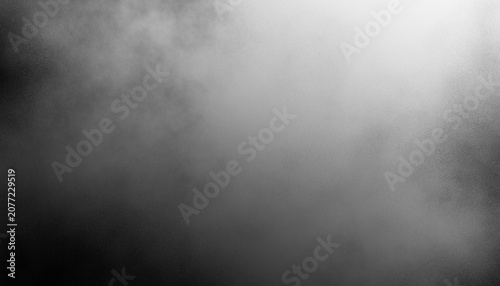 Gray dust sand soil smoke cloud particles isolated on a transparent white background. Sandstorm effect, smog, dust explosion rising, Smoke