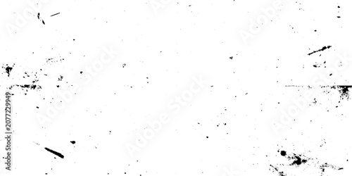 Vector illustration of a white grunge  background with black ink splatters and stains for graphic design and texture