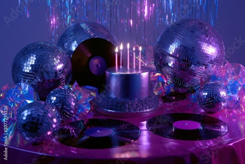 Celebrate in style with a disco-inspired birthday party filled with vibrant colors and joy