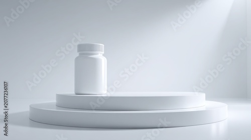 Premium art supplement under soft lighting on a clean clinical display area