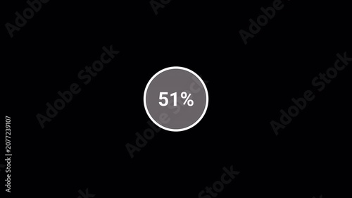 Retro loading bar animation on a transparent background, Downloading bar complete 4k animation from 0 to 100 increasing percentage, loading bar animation with alpha channel