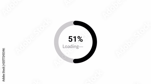Retro loading bar animation on a transparent background, Downloading bar complete 4k animation from 0 to 100 increasing percentage, loading bar animation with alpha channel