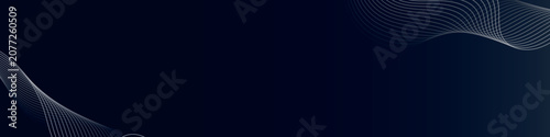 blue modern linkedin banner design