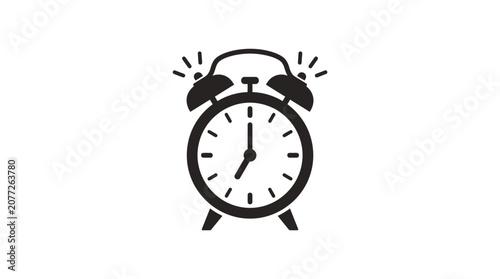 Konstfotografi Alarm clock ringing loud alarm.