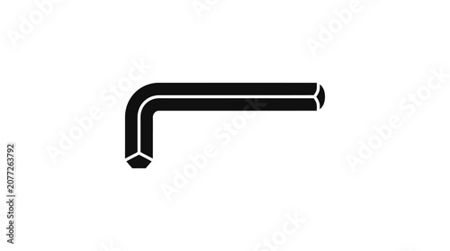 Fotografía Allen wrench tool for bolts.