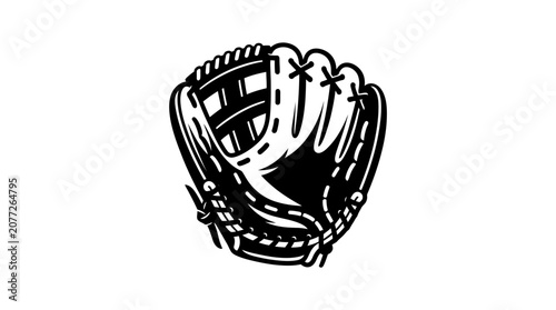 Photos Baseball Glove Close Up View.