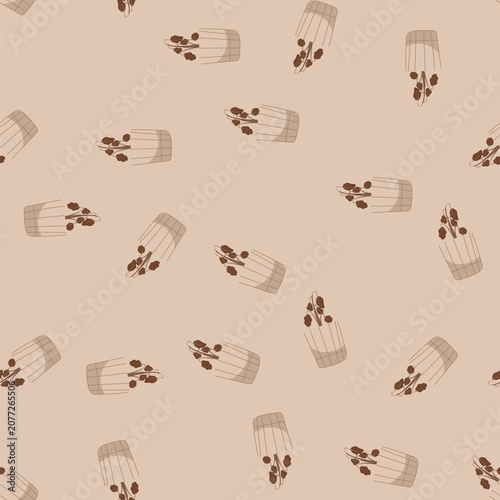Foto pattern withered houseplant in a plain brown pot, droopy dry leaves and shrivele