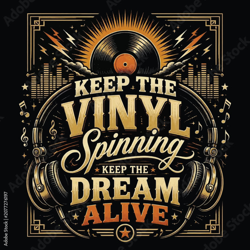 Turn Up the Volume Rock Music Typography Vector T-Shirt Design