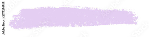 Light purple chalk brush stroke. Pastel smudge line texture. Hand drawn crayon mark paint swab. Purple marker smear sketch trace.