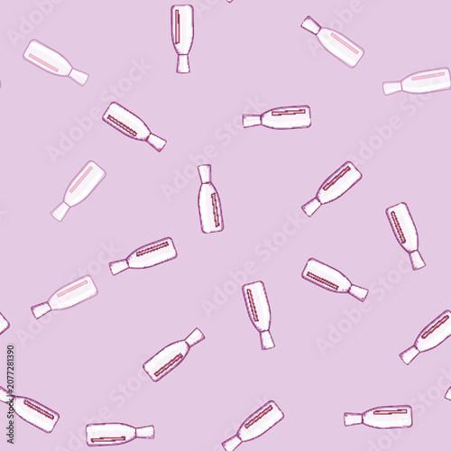 Картината върху платно seamless pattern calming face toner cartoon