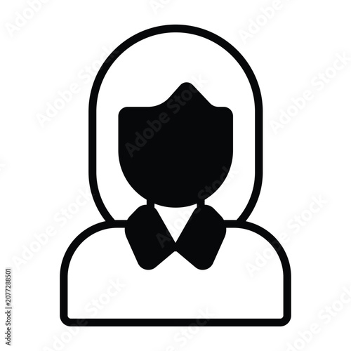 School Girl Vector icon which can easily modify or edit