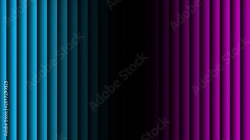 Blue Pink Vertical Stripes Animated Background Fading Into Black Motion Graphic