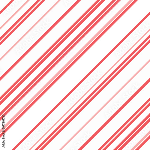 Red and white diagonal stripe seamless pattern