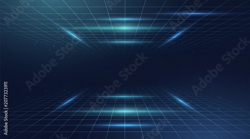 Dark navy blue abstract technology background minimal digital design