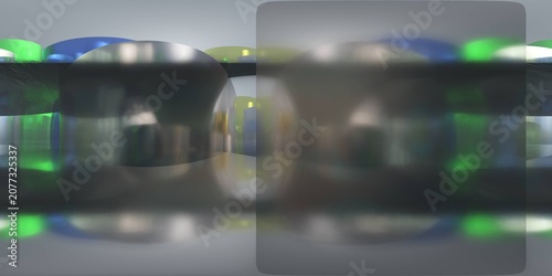 HDRI, environment map , Round panorama, spherical panorama, equidistant projection, panorama 360, Multicube, abstract background, kaleidoscope, 3d rendering