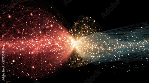 Correlation visualization - Abstract paired patterns conceptual statistical association visual energy alignment dynamic composition minimalistic representation expressive symbolic relational mapping