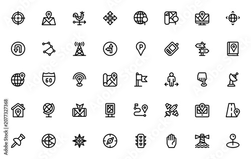 Photography Location icon set